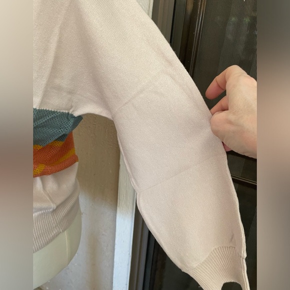 Netting Stripe Sweater - Picture 3 of 6